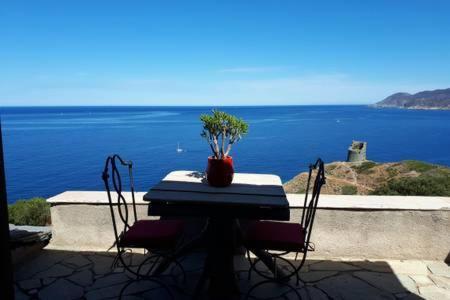 Coin De Paradis Vue Dominante Sur Mer, Montagne Et Tour Genoise Avec Jacuzzi Pino Exterior photo
