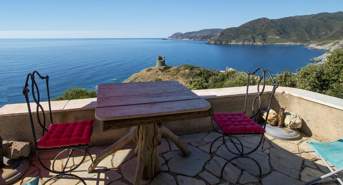 Coin De Paradis Vue Dominante Sur Mer, Montagne Et Tour Genoise Avec Jacuzzi Pino Exterior photo